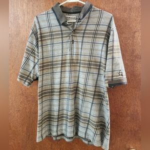 VTG Penguin Grand Slam Polo Plaid Large